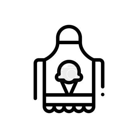 apron icon. Thin Linear Style Design Isolated On White Background