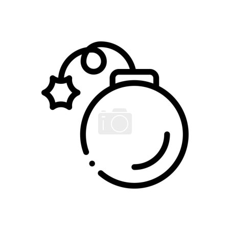 bomb icon. Thin Linear Style Design Isolated On White Background