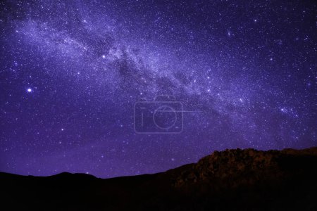 Milky way starry night sky in Mauna Kea Hawaii