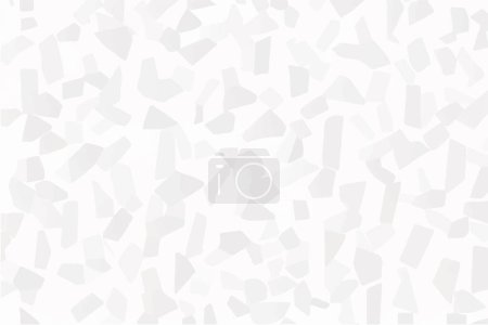 Foto de White Abstract Background with Random Sizes of Geometric Shapes. 3D Illustration - Imagen libre de derechos