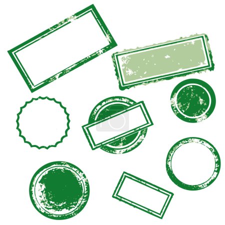 Ilustración de Marco de ilustración vectorial de sello de goma - Imagen libre de derechos