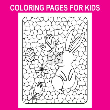 Téléchargez les photos : Imprimer Livre de coloriage de Pâques pour les tout-petits, Coloriages en verre stand pour les enfants, Coloriages de Pâques photo - en image libre de droit