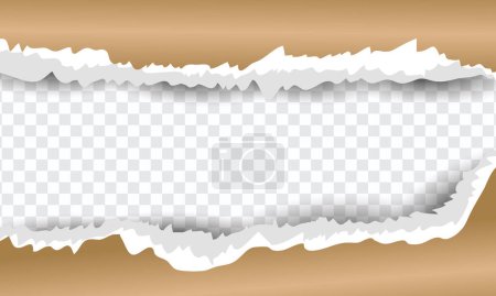 Téléchargez les photos : Couleur blanche polonaise déchiré conception de papier sur fond transparent déchiré conception d'artisanat de papier - en image libre de droit