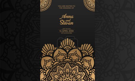Photo for Creative luxury decorative mandala background Gold and ornament Pattern Background Elegant background with gold luxury floral pattern texture and traditional Arabian mandala concept - Royalty Free Image