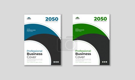 Photo for Annual report cover design or vector stylish modern business brochure design template, Vector business brochure cover design or annual report and company profile or booklet cover, Vector brochure business book cover design template and vector design - Royalty Free Image