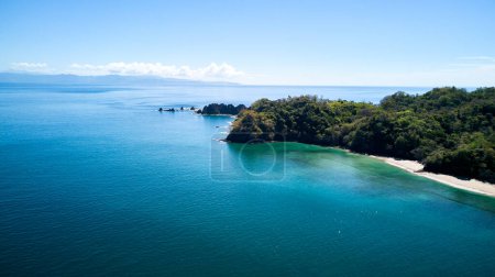 Photo for Drone shooting on the island of Tortuga Costa Rica. High quality photo - Royalty Free Image