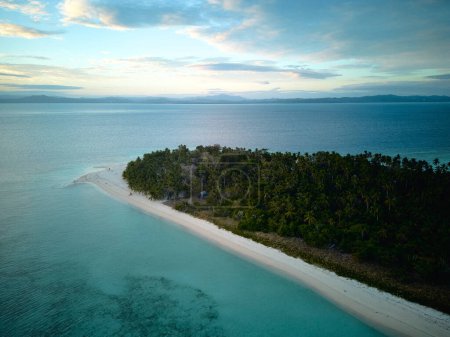 Île de Modessa. Roxas Philippines. Un drone. Photo de haute qualité