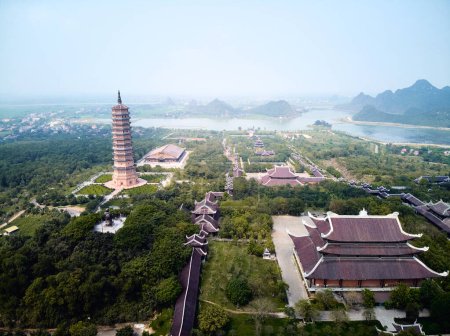 Photo for Bai Dinh Pagoda Vietnam. Drone. High quality photo - Royalty Free Image