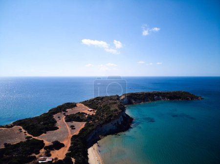 Greek island Zakynthos coast. Gerakas beach summer holidays landscape. High quality photo