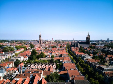 Téléchargez les photos : Vue aérienne de Leyde, Pays-Bas. . Photo de haute qualité - en image libre de droit