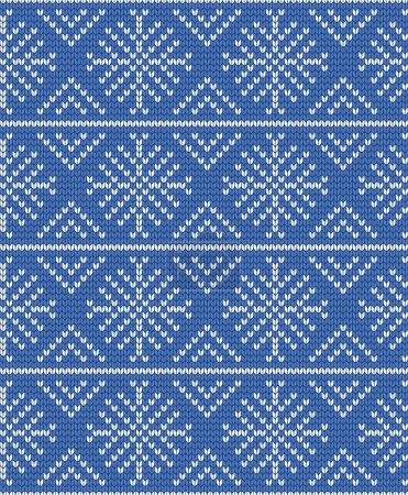 Ilustración de Knitted seamless pattern background, vector illustration - Imagen libre de derechos