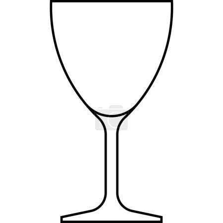Illustration for Nick and Nora glass icon, cocktail glass name related vector illustration - Royalty Free Image