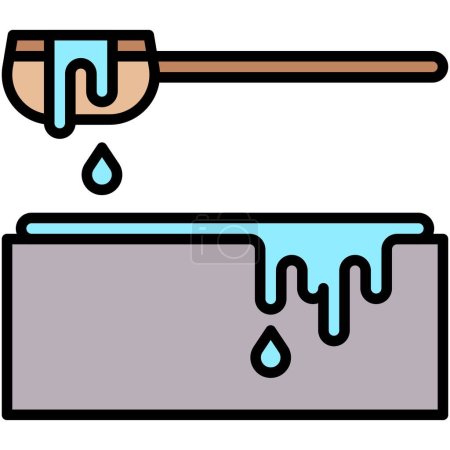 Téléchargez les illustrations : Icône temizuya ou ablution d'eau, illustration vectorielle liée au Nouvel An japonais - en licence libre de droit