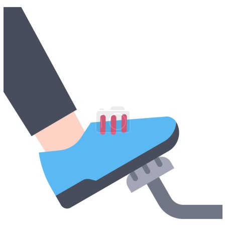 Pedal icon, car accident and safety related vector illustration
