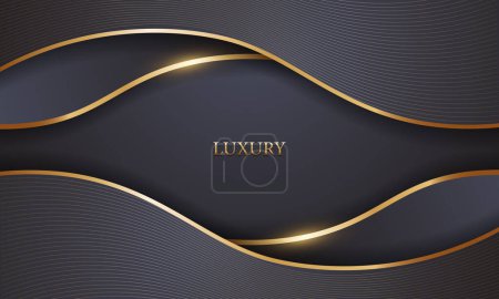 Illustration for Luxury Abstract Background Vector for Design. Greeting Card, Banner, Poster. Vector Illustration. - Royalty Free Image