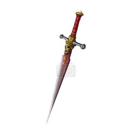 Photo for 2d render of a medieval sword - Royalty Free Image
