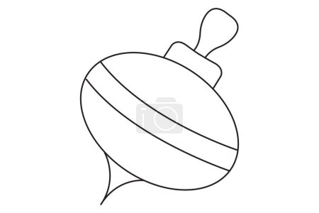 Ilustración de Dibujo en línea de una bola, ilustración vectorial - Imagen libre de derechos