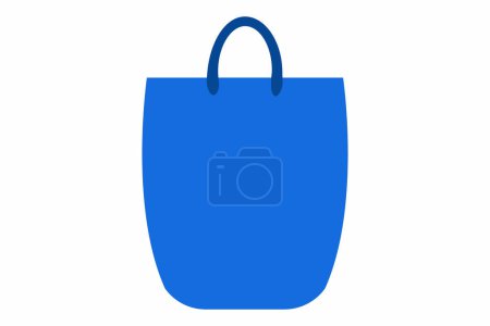 Téléchargez les illustrations : Icône de sac à provisions. illustration simple des icônes vectorielles de sac à main en papier pour la conception web - en licence libre de droit