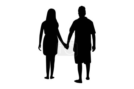 Photo for Vector illustration of a couple in love - Royalty Free Image