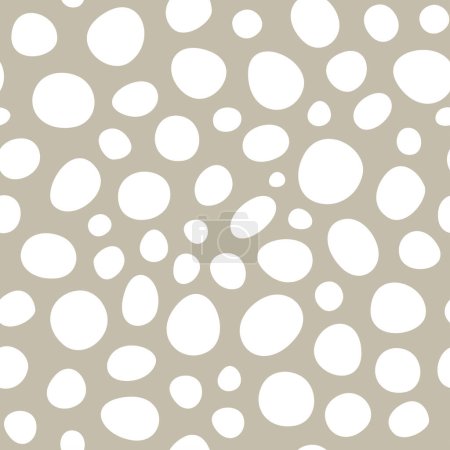 Polka Dots Nahtloses Muster mit rosa, blauen und gelben Farben. Abstrakter Kunstdruck. Design für Papier, Einbände, Karten, Stoffe, Interieur-Artikel und andere. Vektorillustration.