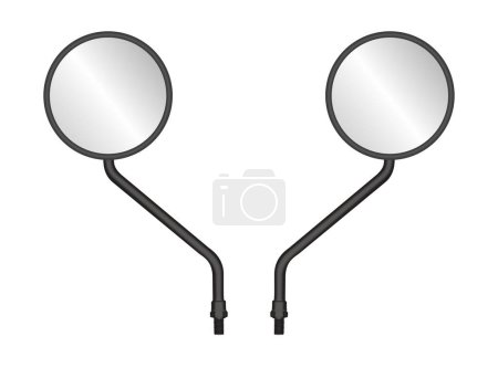 Photo for Motorcycle side view mirror, vector illustration - Royalty Free Image