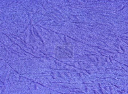 Photo for Purple rumpled cotton fabric. Natural material, high quality texture. Template of background for the design of a poster, cover, illustration. - Royalty Free Image