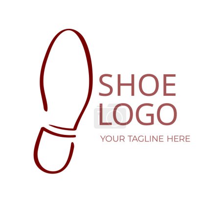 Photo for Vector shoe store logo design isolated on white background. Boots shop insignia template. Fashion and beauty industry. Stamp shoe brand sign. Vector illustration. Isolated on background. - Royalty Free Image