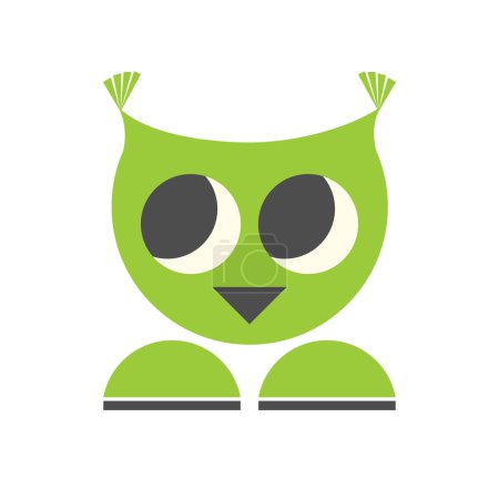 Photo for Owl logo template design inspiration. Modern and Simple owl bird colorful logo design. - Royalty Free Image