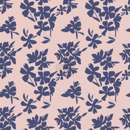 Photo for Pastel floral classic seamless pattern. Cute elegant botanical background suitable for fashion prints, interiors, fabric and wrapping paper - Royalty Free Image