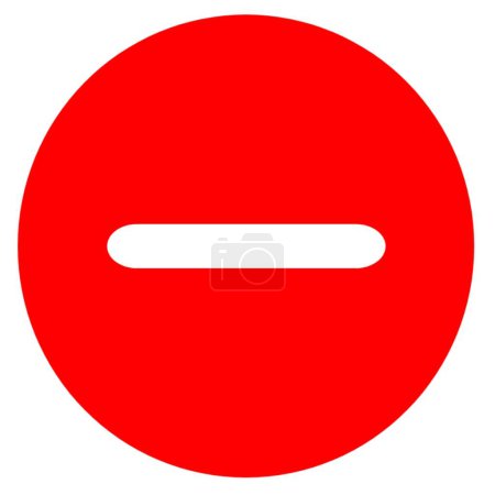 Téléchargez les photos : Icône signe moins rouge, icône bouton moins rouge - en image libre de droit