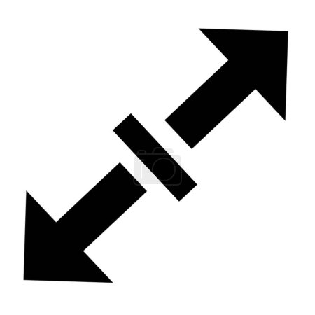 Téléchargez les photos : Diagonal resize arrow icon - en image libre de droit