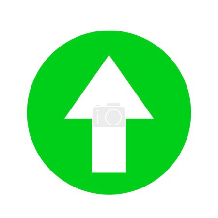 Téléchargez les photos : Flèche vers le haut cercle icône - en image libre de droit