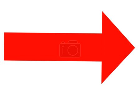 Téléchargez les photos : Red right arrow icon isolated on white background - en image libre de droit