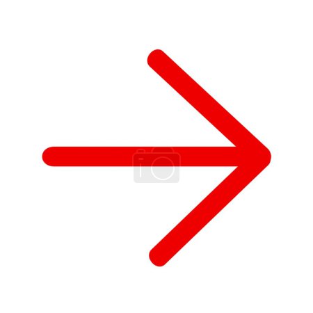 Téléchargez les photos : Icône flèche droite rouge - en image libre de droit