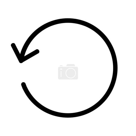 Téléchargez les photos : Icône de flèche antihoraire ou icône de flèche circulaire - en image libre de droit