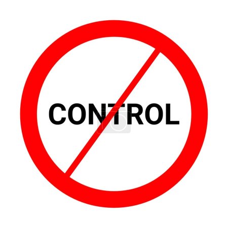 Téléchargez les photos : Pas d'icône de contrôle, panneau de contrôle interdit - en image libre de droit
