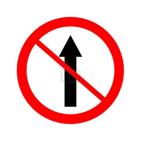 Téléchargez les photos : Ne pas aller signe droit, symbole de la circulation - en image libre de droit