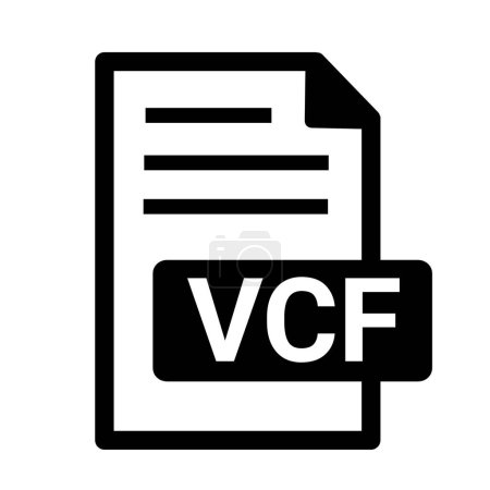 Photo for VCF file format icon - Royalty Free Image