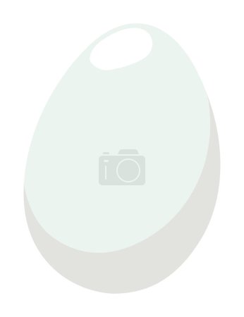 Boiled egg icon illustration. Icon related to food. Simple vector design editable. Omega-3 product.