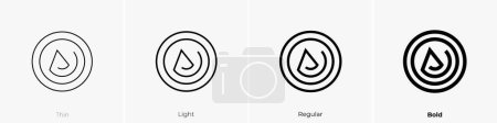 asceticism icon. Thin, Light Regular And Bold style design isolated on white background