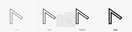 anchor point icon. Thin, Light Regular And Bold style design isolated on white background