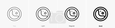 Anaplasma-Symbol. Dünnes, leichtes, regelmäßiges und kühnes Design isoliert auf weißem Hintergrund