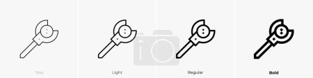 Illustration for Ball picker icon. Thin, Light Regular And Bold style design isolated on white background - Royalty Free Image