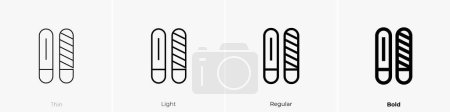 buffer icon. Thin, Light Regular And Bold style design isolated on white background