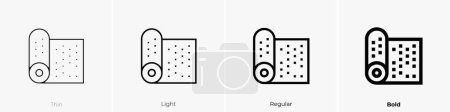 bubble wrap icon. Thin, Light Regular And Bold style design isolated on white background