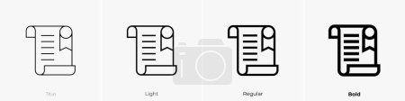 Illustration for Civil right movement icon. Thin, Light Regular And Bold style design isolated on white background - Royalty Free Image