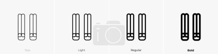 cinammon icon. Thin, Light Regular And Bold style design isolated on white background