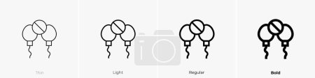 contraceptive methods icon. Thin, Light Regular And Bold style design isolated on white background