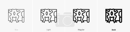 dissect icon. Thin, Light Regular And Bold style design isolated on white background