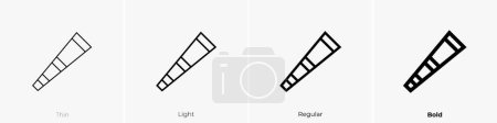 didgeridoo icon. Thin, Light Regular And Bold style design isolated on white background